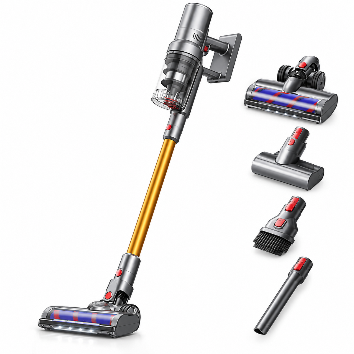 VC205 Cordless Handheld Vacuum Cleaner,27000PA,Touch Screen,Smart Dust Sensor,Auto Speed Control for Home Bed Carpet Clean