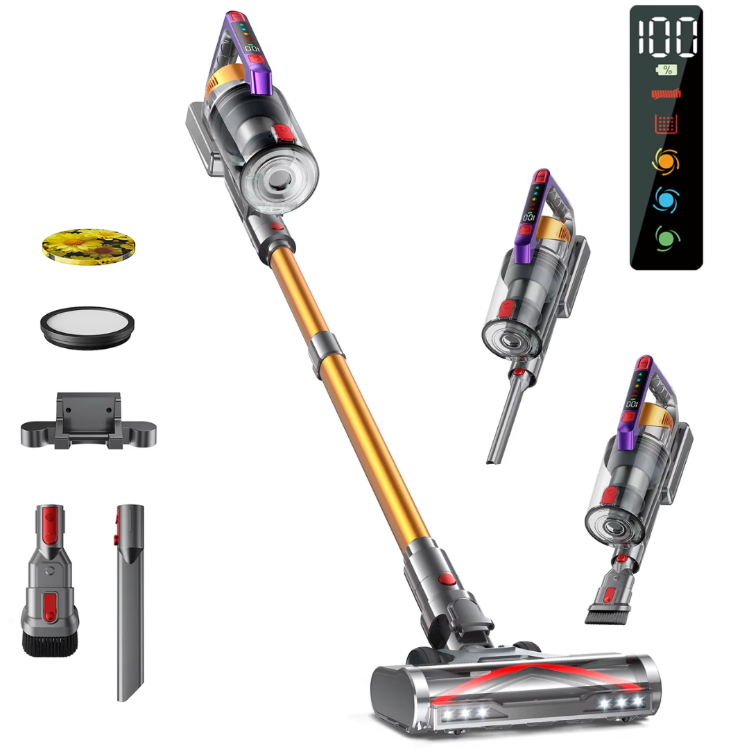 VKR S17 600W 65000Pa 65KP Suction Power Cordless Vacuum Cleaner Handheld Smart Home Appliance Removable Battery Dust Mug