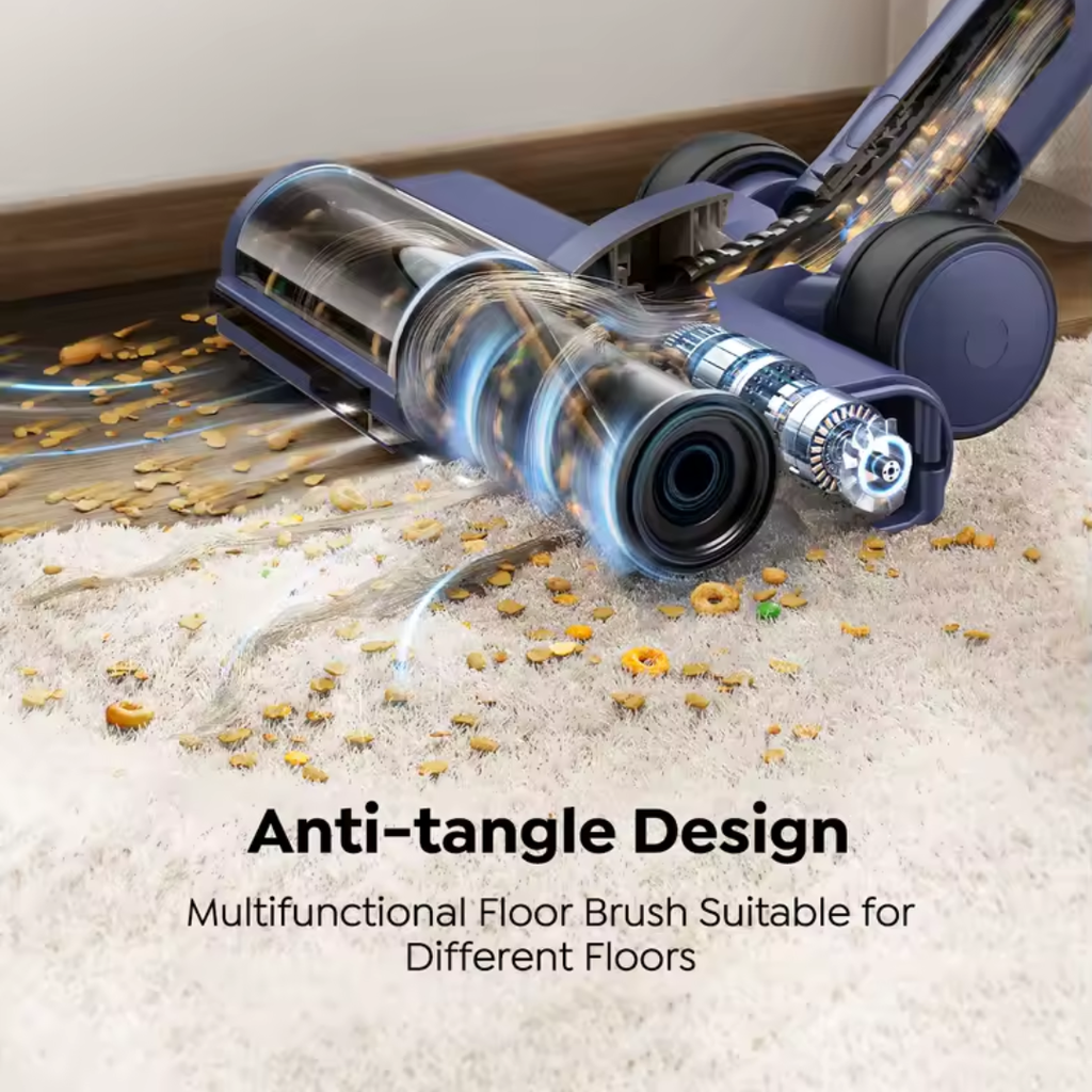 LRS V11 650W 75000PA Ultra-Strong Cordless Vacuum Cleaner,90 Min Long Runtime,Removable Battery & Smart Display Vacuum