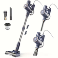 IS I8 Corded Vacuum Cleaner Free-Stand Stick Vacuum 25KPa 600W Powerful 6 In1 Lightweight Handheld Cleaner for Carpet Pet Hair