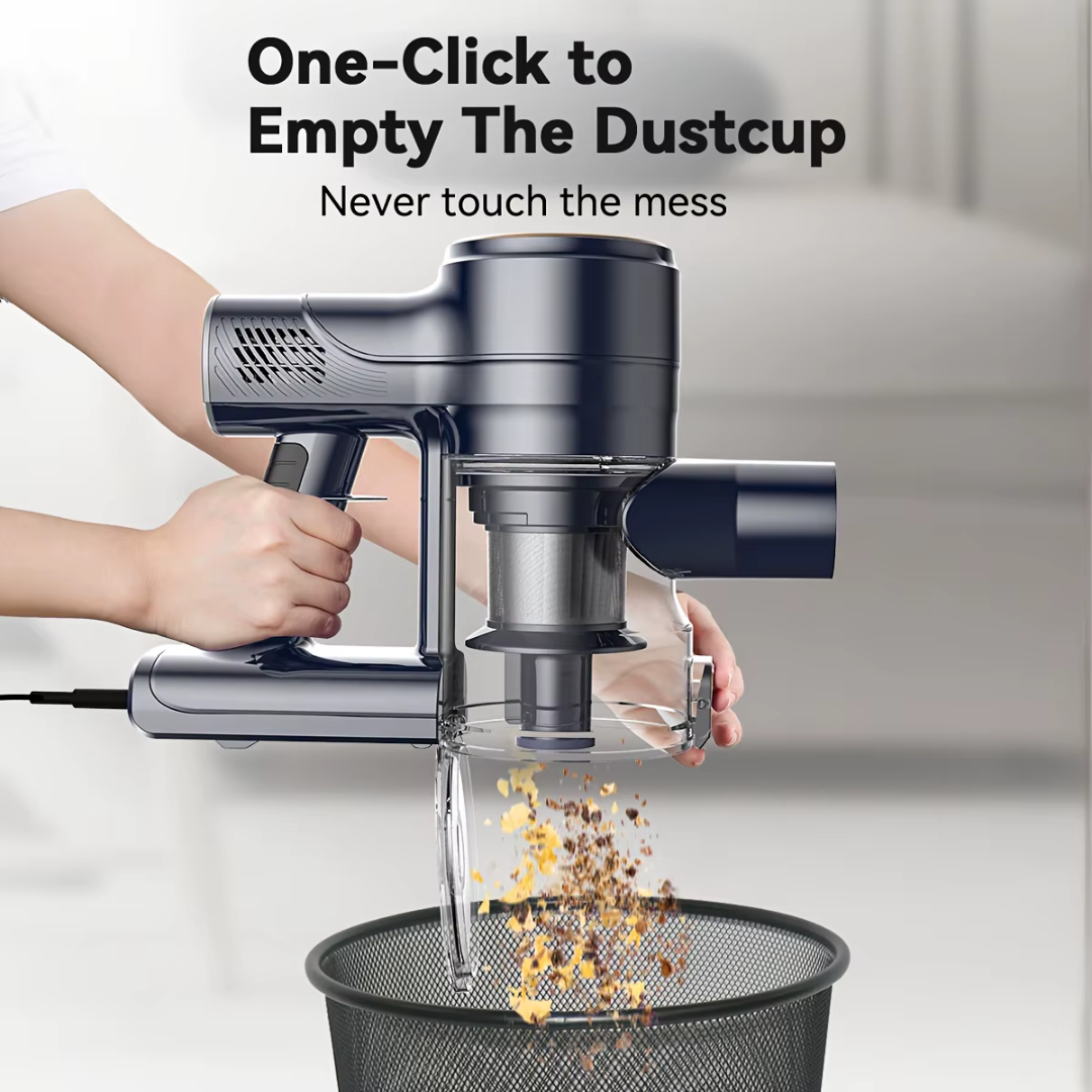 IS I8 Corded Vacuum Cleaner Free-Stand Stick Vacuum 25KPa 600W Powerful 6 In1 Lightweight Handheld Cleaner for Carpet Pet Hair
