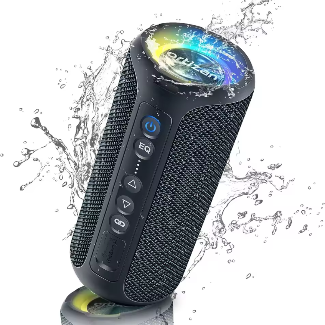 ORTZ Bluetooth Speakers 40W TWS Portable Speaker with Stereo Sound Bass, Bluetooth 5.3 Wireless USB Type C Outdoor, 6600mAh Battery